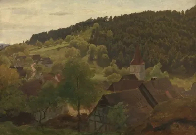 Landscape From Ebersteinburg In Baden