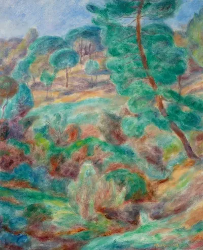 Landscape From Saint Tropez Stone Pines