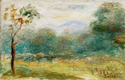 Landscape From The South Of France Cagnes Sur Mer