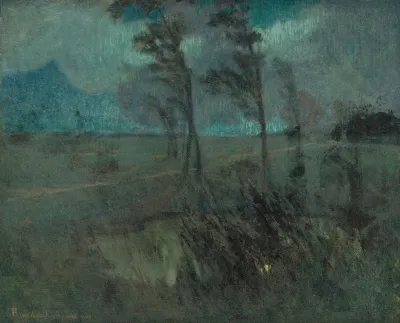 Landscape In A Windstorm