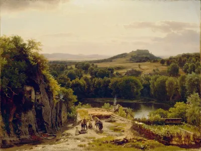 Landscape In The Harz Mountains