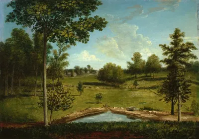 Landscape Looking Toward Sellers Hall From Mill Bank