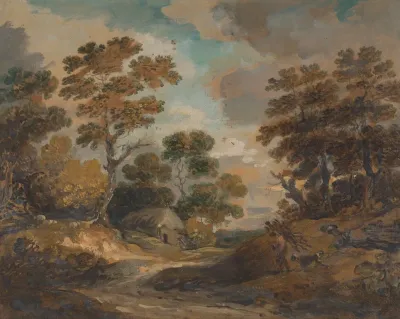 Landscape Man Carrying Faggots 2