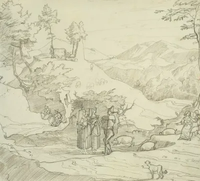 Landscape Near Olevano 2