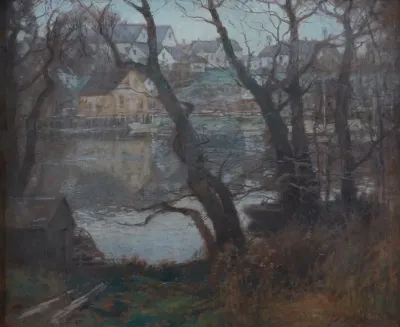 Landscape Of New England Town