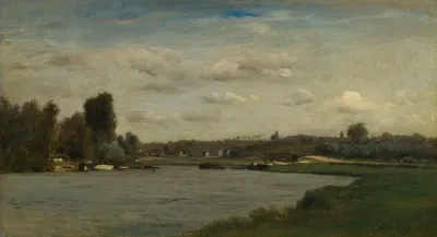 Landscape On A River