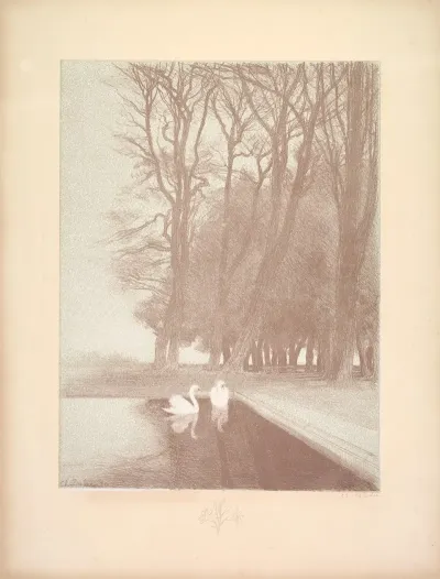 Landscape Plate 6 Remarque Lilies