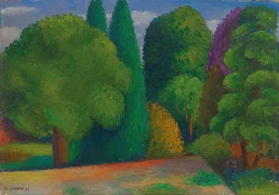 Landscape Row Of Trees 2
