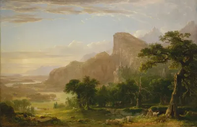 Landscape Scene From Thanatopsis