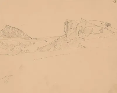 Landscape Sketch From The Ogrodzieniec Area