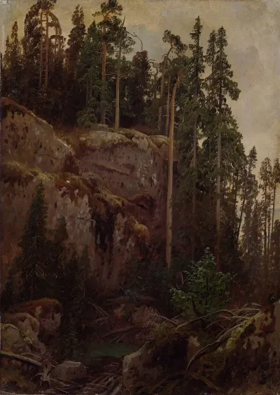 Landscape Study With A Precipice