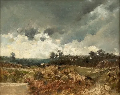 Landscape Under A Stormy Sky
