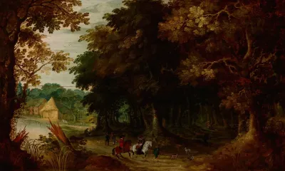 Landscape Walk Through A Forest
