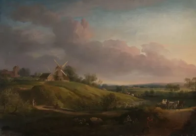 Landscape With A Church And A Mill