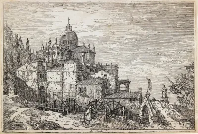 Landscape With A Church Houses And A Mill