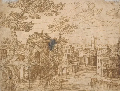 Landscape With A City On A River