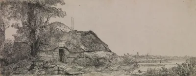Landscape With A Cottage And A Large Tree