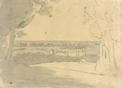 Landscape With A Distant Buildings
