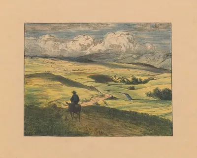 Landscape With A Donkey Rider