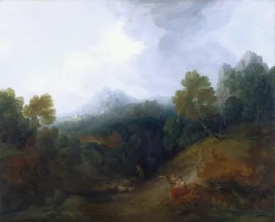Landscape With A Flock Of Sheep