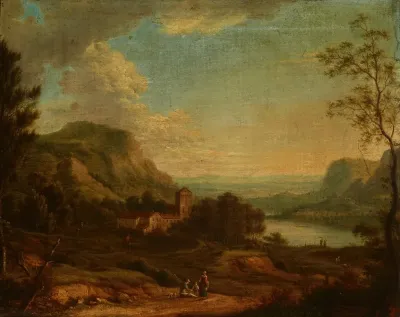 Landscape With A Genre Scene 3