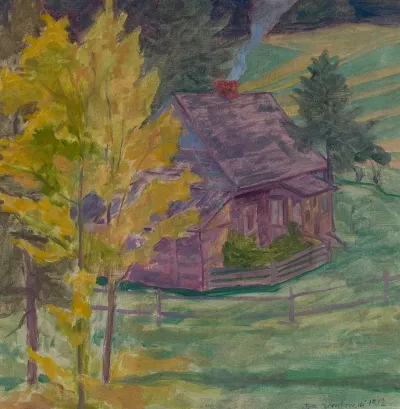 Landscape With A House Among Trees 2