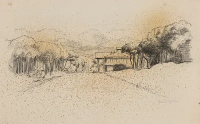 Landscape With A House Among Trees 3