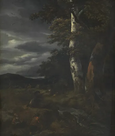 Landscape With A Hunting Scene