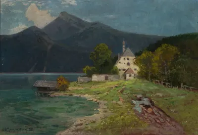 Landscape With A Lake In The Mountains