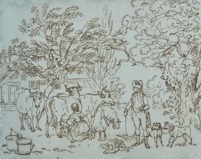 Landscape With A Milk Maid And A Beau