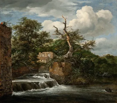 Landscape With A Mill Run And Ruins