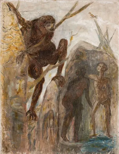 Landscape With A Monkey