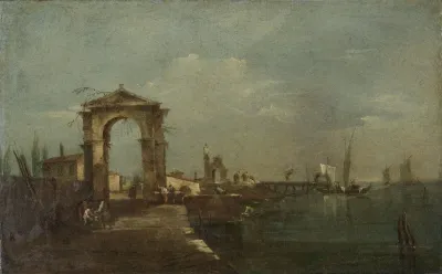 Landscape With A Quay And Ships On A Lake