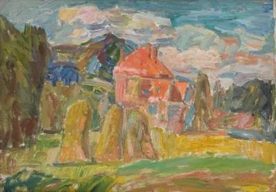 Landscape With A Red House