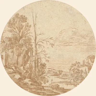 Landscape With A River And A Village
