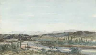 Landscape With A River Valley In The South Of France