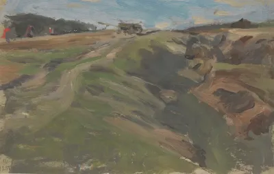 Landscape With A Road Among Fields
