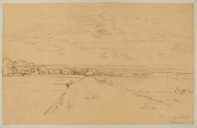 Landscape With A Road Near Oberursel