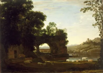 Landscape With A Rock Arch And River