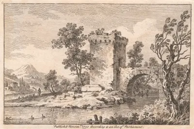 Landscape With A Ruin A River A Shepherd And Sheep 2