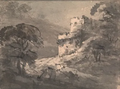 Landscape With A Ruined Castle On The Right