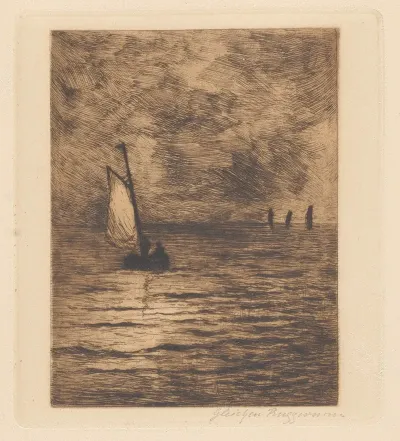 Landscape With A Sail Boat