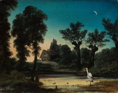 Landscape With A Stork 2