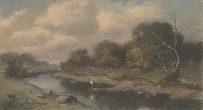 Landscape With A Stork