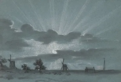 Landscape With A Sunset