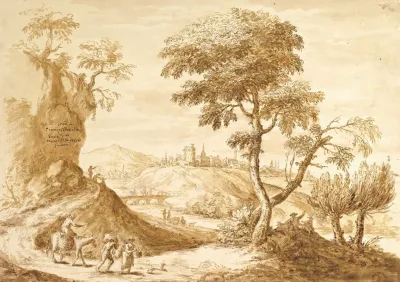 Landscape With A Town In The Distance