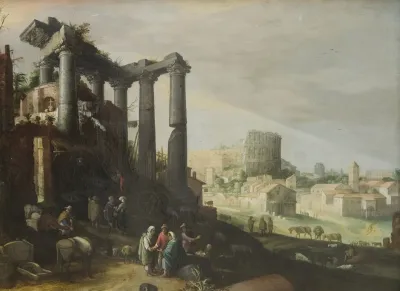 Landscape With A View Of Campo Vaccino In Rome