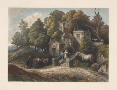 Landscape With A Villa Thomas Gainsborough