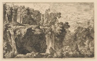 Landscape With A Waterfall In Tivoli