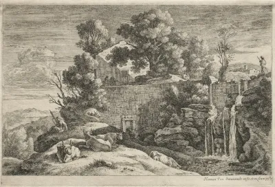 Landscape With A Woman Spinning